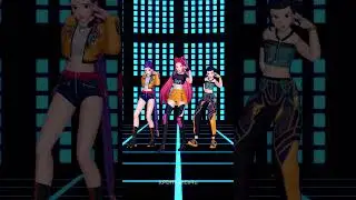 [MMD] 매끈매끈하다 megan megan hada - HUNTR/X Mira, Rumi, Zoey dance Kpop Demon Hunters Huntrix