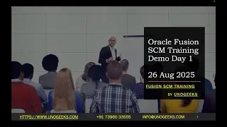 Oracle Fusion SCM Training Demo | Day 1 (26 Aug 2025) | Functional & Online Course | 100% Job Assist