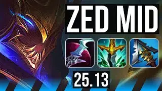 ZED vs MALPHITE (MID) | Godlike, 13/4/7 | KR Master | 25.13