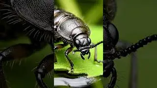 Water scavenger beetle larva