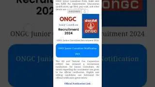 तेल आणी नैसर्गिक वायू विभाग भरती 2024 | ONGC bharti 2024 | Department of oil and natural gas vacancy