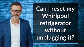 Can I reset my Whirlpool refrigerator without unplugging it?