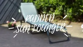 Azuma Fold Away Padded Garden Sun Lounger & Day Bed Chair