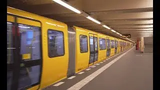 Germany, Berlin, U-Bahn ride from Vinetastraße to U-Bhf. Pankow