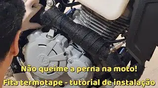 Heat tape on the exhaust pipe