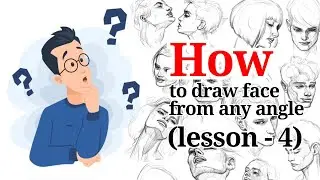 How to draw face from any angle Stepbystep easy tutorial #lesson4 #drawing #drawingtechniques