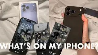 WHAT'S ON MY IPHONE 17 PRO MAX *iOS 26* 📲 cute widgets, dark aesthetic, & setup | VLOGMAS WEEK 1