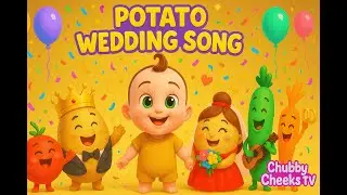 🥔✨ Potato Wedding Song | Funny Veggie Nursery Rhyme for Kids | Chubby Cheeks TV