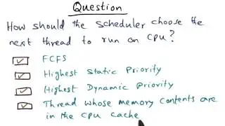 Scheduler Quiz Solution - Georgia Tech - Advanced Operating Systems