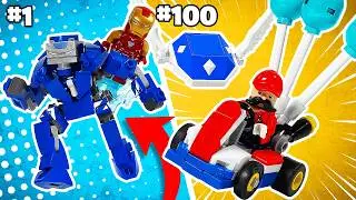1 to 100 LEGO PART CHALLENGE!!!