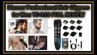 Dlamer Professional Hair Clippers for Men YC-919 Super Quiet Hair Beard Trimmer Kit FULL REVIEW