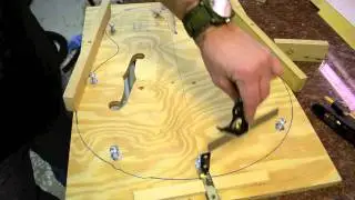 Binding F-Hole Jig for Archtop Benedetto Style Gibson L5 Guitar build process