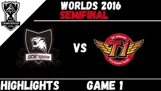 ROX vs SKT | Game 1 Highlights Worlds 2016 Semifinal | ROX Tigers vs SK Telecom T1
