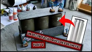 Des cannettes ? Non, un décors pour nos tables de jeux !