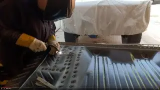 1969 Charger Trunk Pan Burn In & Lower Rear Window Frame Removal!