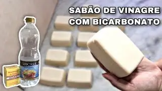 NÃO JOGUE ÓLEO USADO FORA! FAÇA ESTE INCRÍVEL SABÃO DE VINAGRE E BICARBONATO sem cheiro de ranço 😱