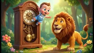 Baby Education Videos | Animal Clock Party (Hickory Dickory Dock Melody) | Baby Zuzu Kids Songs