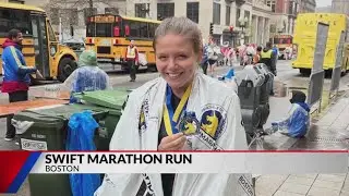JET 24/FOX 66 anchor/reporter Chelsea Swift finishes Boston Marathon