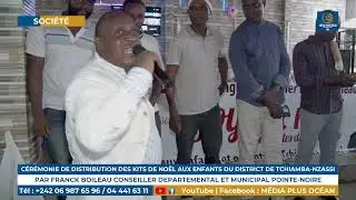 DISTRIBUTION DES JOUETS DE NO&Euml;L AUX ENFANTS PAR LE DISTINGU&Eacute; CONSEILLER FRANCK BOILEAU.