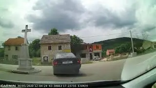 DRIVE #1055: Vinjani Gornji-Vinjani Donji-Runović-Slivno (Croatia) (timelapse 4x) *Read Description*