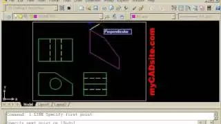 Isometric Drawing in AutoCAD - tutorial from myCADsite.com