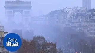 Paris coated in smog of tear gas as Yellow Vest protests continue
