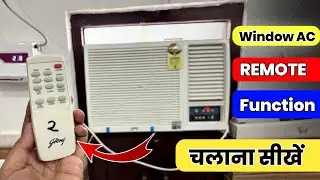 Godrej Window Ac Remote Control Function ✅ Window Ac Cooling Setting | Ac ka remote kaise chalayen