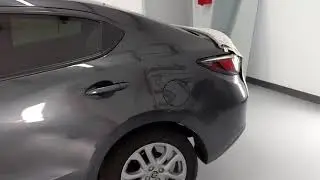 Toyota Yaris AKA Scion iA being tinted with Llumar Classic ATC 30/15 Window Film at Tint Man WP, FL