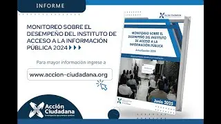 Presentaci&oacute;n del: Monitoreo sobre el desempe&ntilde;o del IAIP. Actualizaci&oacute;n 2024