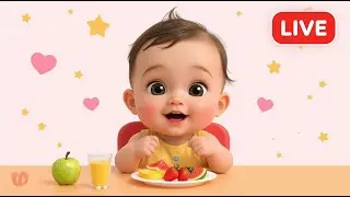🔴🎥 LIVE | Baby Eating Cartoon  | Nursery Rhymes & Kids Songs 