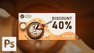 How to create Discount Banner Design (12) | Adobe Photoshop Tutorials