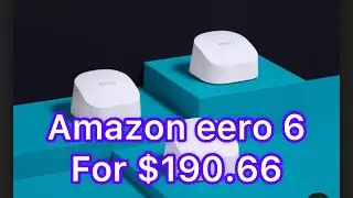 Amazon eero 6 dual-band mesh Wi-Fi 6 system with built-in Zigbee smart home hub for only for $19.66