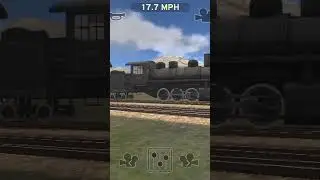 i made this 34 long train powered by tank engines in train and railyard sim ( sorry if its laggy)