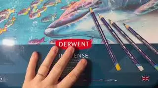 Derwent Inktense pencils, Derwent Graphitint Mix Media, Derwent Metallic Mix Media