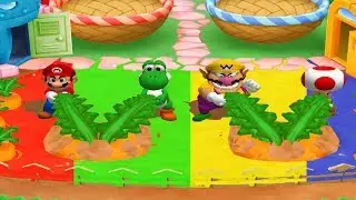 Mario Party 6 All 2 VS 2 Minigames - Mario Yoshi VS Wario Toad