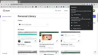 Loom: Using the Loom Extension in Google Chrome