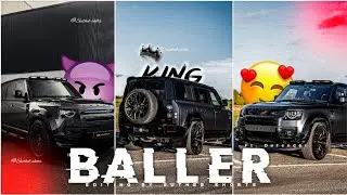 BALLER FT. DEFENDER EDIT 🔥 | Defender Whatsapp Status | Defender Status | Baller Song edit #baller