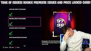 TONS OF ISSUES! ROOKIE PREMIERE ISSUES AND PRICE LOCKED CARD! | MADDEN 22 ULTIMATE TEAM