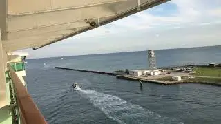 Cruise ship departure from Galveston, Texas