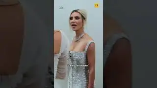 Watch Kim Kardashian Struggle To Walk In Her Dress #shorts