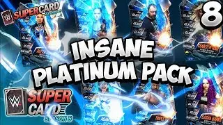 INSANE LUCK!! My First WWE Supercard Shattered Platinum Pack Opening!!! - WWE Supercard #8