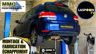 GOLF 6 TSI, FABRICATION & MONTAGE d'un &Eacute;CHAPPEMENT &agrave; CLAPET ! 😮