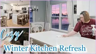 Уютное зимнее обновление кухни ❄️ Мотивация к уборке, обновление и декорирование