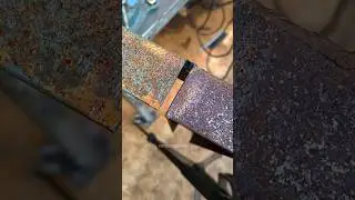 quick trick welder fills large gaps in L angle iron #welding #welder #metalworking #fabrication