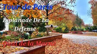 Balade Dominicale : Tour de Paris, Esplanade De La Défense et Quai de la Marne 🍁🍂🪾📸🎥🪽 Dji Neo