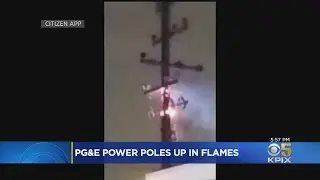 PG&E Responds After Light Rain Causes Power Pole Fires, Outages Across Bay Area