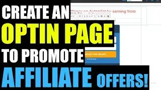 How To Create an Optin / Squeeze Page using Builderall & Promote Affiliate Offers (Clickbank, Jvzoo