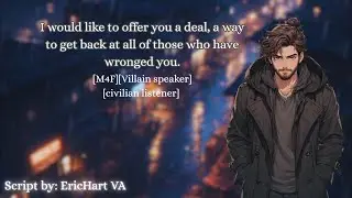 [M4F] The villain has an offer for you [Villain Speaker][Civilian Listener][Rain]