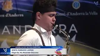 ANDORRA SAX FEST 2023: Kenta Igarashi Japan) plays Elegie Op. 44, Alexander Glazunov