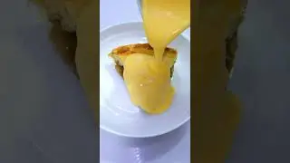 HOMEMADE APPLE  RHUBARB PIE WITH CUSTARD